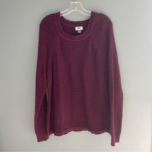Old Navy Purple Long Sleeve Knit Sweater Size Extra Large